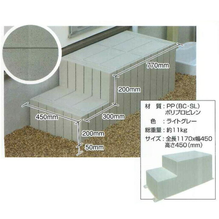 楽天市場】勝手口用ステップ バンノーステップ 東海建商 : 工事資材 