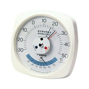 ミニマックス(最高最低温度計) I型(湿度計付) 7308-00