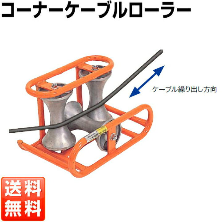 楽天市場】通線工具 カーブ用延線ローラー コーナーケーブルローラー 
