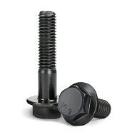 M10 x 1.25 x 100 フランジ付き 半ねじ 六角ボルト 2個入 高合金鋼 強度区分10.9