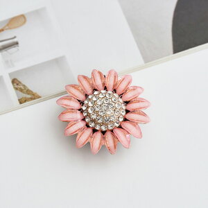 【期間限定P5倍】【即納】【韓国ブランド】 花4色 クリスタル プレミアム ゴルフボールマーカー(マグネット帽クリップ)、高級でかわいい アクセサリー、男性用、女性用ギフト