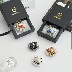 【ポイントアップP5倍】【即納】【韓国ブランド】　 スパイダーマン　クリスタルプレミアムゴルフボールマーカー(マグネット帽リップ)、高級でかわいい　アクセサリー、男性用、女性用ギフト