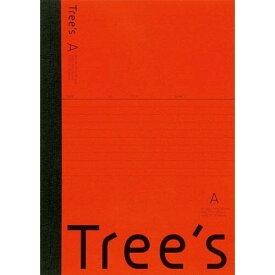 ノート Tree's セミB5 7mm罫 A罫 30枚 レッド 勉強 授業 学校 受験 仕事 シンプル キョクトウ 日本ノート - メール便対象