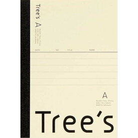ノート Tree's A6 7mm罫 A罫 48枚 クリーム 勉強 授業 学校 受験 仕事 シンプル キョクトウ 日本ノート - メール便対象
