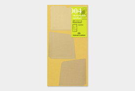 【TRAVELER'S notebook】トラベラーズノート リフィル レギュラーサイズ 004 ポケットシール - メール便対象