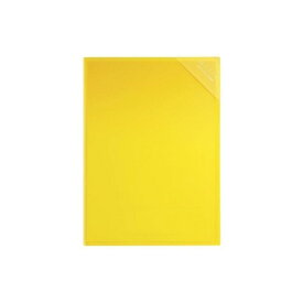 クリアホルダ- A3見開き 薄型 ハード モッテ ダブルポケット 黄 - メール便対象