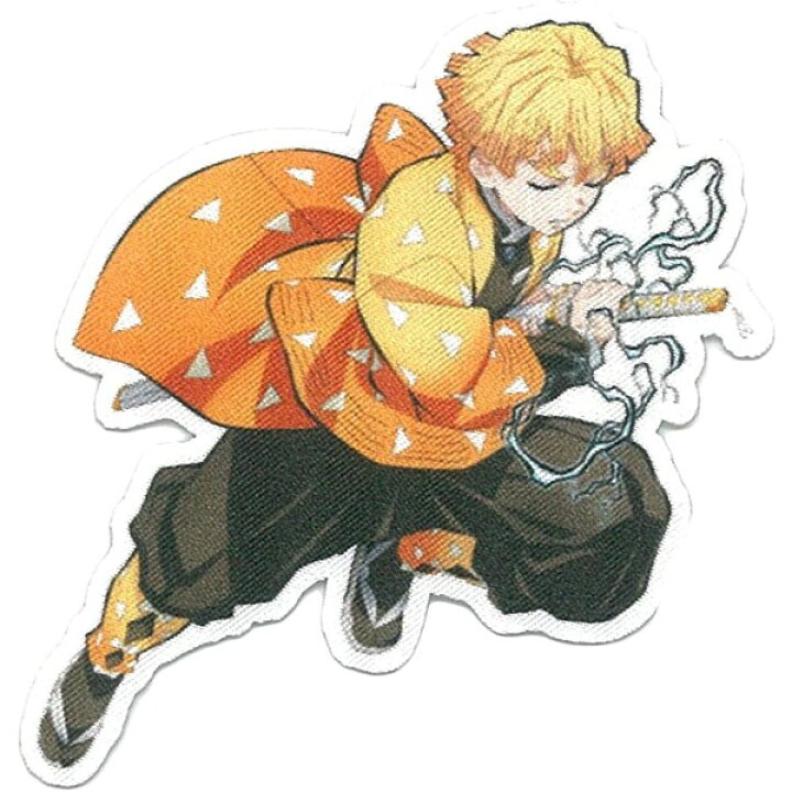 楽天市場 パイオニア 鬼滅の刃 我妻 善逸 あがつま ぜんいつ ワッペン アニメ マンガ ジャンプ かっこいい ステッカー アップリケ メール便対象 絵画材料と文房具のお店 画材本舗
