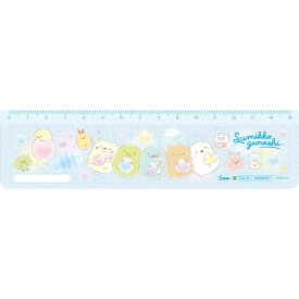 すみっコぐらし 定規 15cm ゴーゴースクール 2025年モデル かわいい 小学校 入学 お祝い プレゼント 日本製 サンエックス - メール便対象