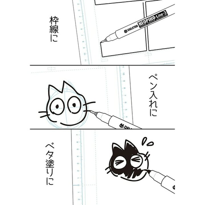 楽天市場 ミリペン ネオピコライン 3 ブラック 5本セット A 水性顔料インク 耐水性 耐光性 イラスト コミック 漫画 メール便対象 絵画材料と文房具のお店 画材本舗