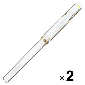 2本まとめ買い 三菱鉛筆 ボールペン ユニボール シグノ 太字 1.0mm ホワイト UM153.1 - メール便対象