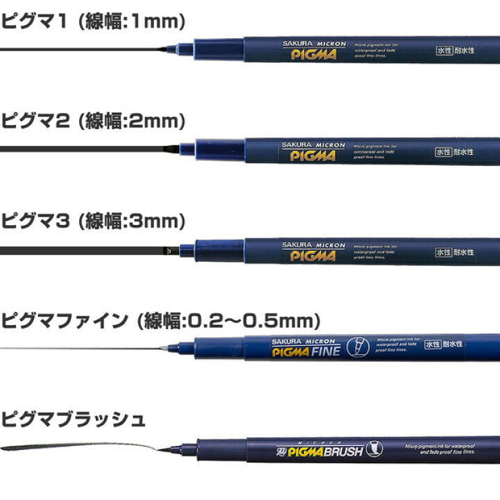 楽天市場 サクラクレパス ピグマ 黒 12種類 003 005 01 02 03 05 08 1 2 3 F Br マーカー ミリペン メール便対象 絵画材料と文房具のお店 画材本舗 楽天市場 サクラクレパス ピグマ 黒 12種類 003 005 01 02 03 05 08 1 2 3 F Br マーカー ミリペン メール便対象 絵画材料と文房具のお店 画材本舗
