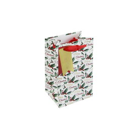 クレールフォンテーヌ クリスマス ペーパーバッグ ホーリースクリプト ミニ プレゼント かわいい 箔押し 紙袋 - メール便対象