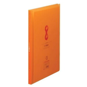 キングジム クリアーファイル サイドイン ヒクタス 透明 オレンジ 60P 7187-3Tオレ - メール便不可