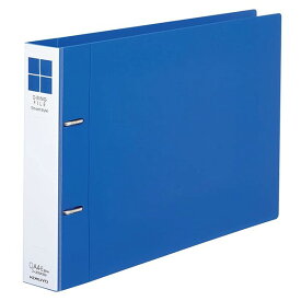 コクヨ Dリングファイル スムーススタイル A4 横 青 約300枚収容 背幅約45mm 書類 整理 収納 オフィス - メール便不可