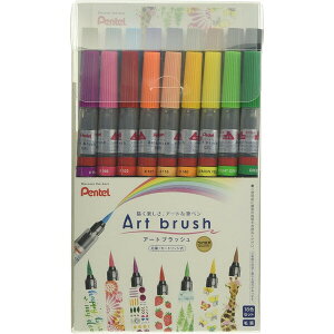 �؂�Ă� �J���[�M�y�� �A�[�g�u���b�V�� 18�F�Z�b�g XGFL-18ST �C���X�g �O���f�[�V����