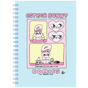 エスターバニー リングノート A5 ブルー マリモクラフト かわいい 女 Z世代 SNS 韓国 - メール便対象