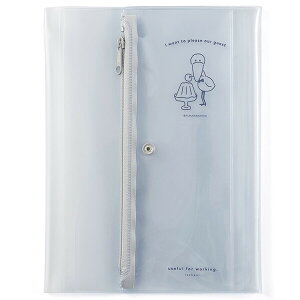 お菓子などうぶつ工房×isshoni. ペンケース付ノート・手帳カバー A5用 ハシビロコウ ポケット付 古川紙工 ダイゴー