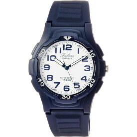 シチズン Q&Q 腕時計 アナログ 防水 ウレタンベルト VS18-001 ネイビー×ホワイト