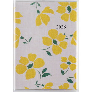高橋書店 2026年 手帳・ダイアリー (256) ラフィーネプチ2 B7 花柄 見開き1か月 - メール便対象