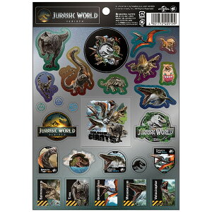 ジュラシックワールド シール 27ピース 恐竜 ダイナソー ティラノサウルス スピノサウルス 人気 映画 ショウワノート - メール便対象