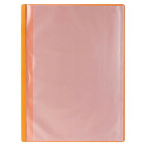 薄型クリアブック A4 横入れ 10ポケット オレンジ 5650 - メール便対象