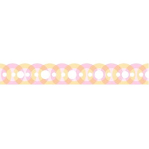 decona デコナ リフィル システム手帳用 アクセサリー A5 補強テープ ピンク 幅15mm 20枚分 レース かわいい - メール便不可