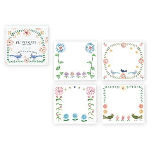 表現社 布川愛子 ブロックメモ FLOEWR GATE - メール便対象