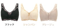育乳ブラ補整ブラブラジャー細みえファスナーフロントサポートDB118201ブラデリスグレージュシャンパンブラックMLLL3L【BRADELISNEWYORK◆細みえスタイルフロントファスナーブラ】