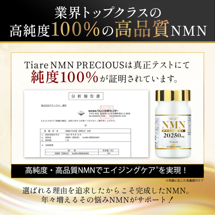 楽天市場】NMN サプリ 20,250mg 高純度100％ プラセンタ レスベラ  