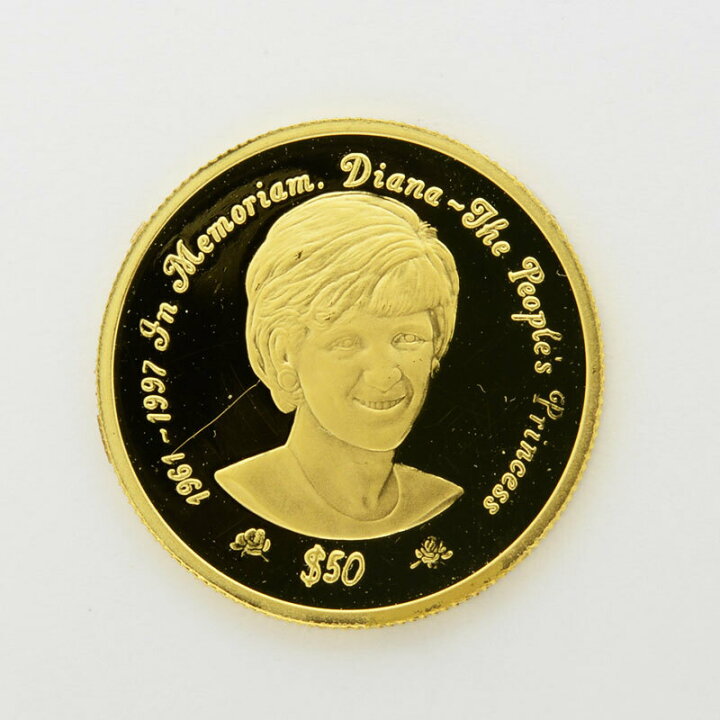 楽天市場】ダイアナ妃 50ドル 金貨 コイン K24 1/10oz 3.1g 【新着 
