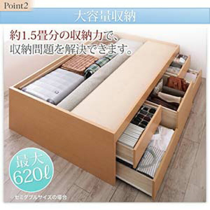 楽天市場】清潔すのこ 国産 ヘッドレス チェストベッド Renitsa 