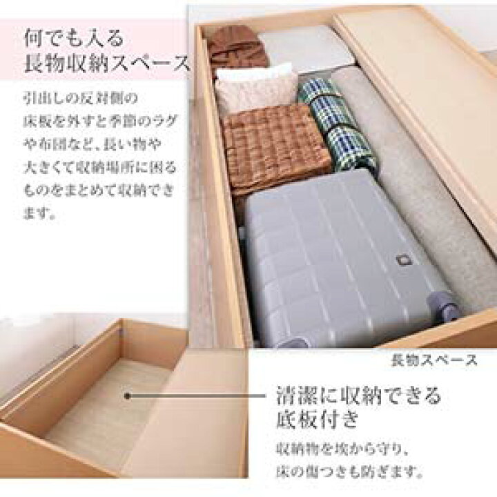 楽天市場】清潔すのこ 国産 ヘッドレス チェストベッド Renitsa 
