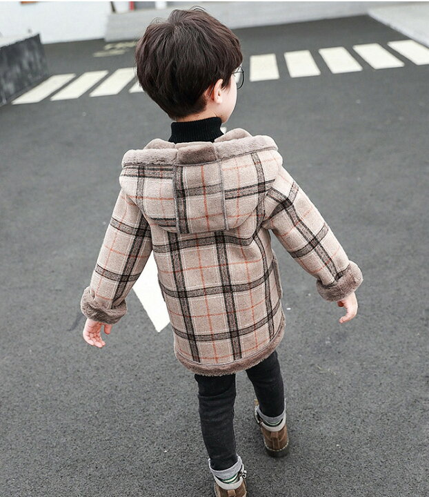 楽天市場 キッズ アウター 男の子 裏起毛 冬服 チェック柄 ラシャ 子供服 あつたか ロングコート フード付き 通学 厚手 暖かい 長袖 アウトドア おしゃれ 子ども服 カジュアル キッズコート お出かけ 可愛い ジュニア服 100 110 1 130 140 150 160 Gbb2号店