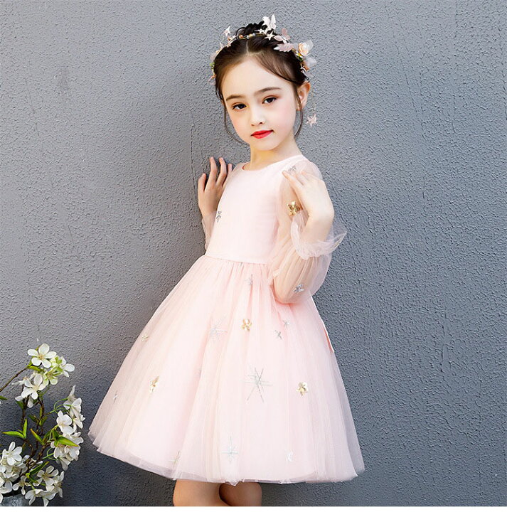 楽天市場 子供ドレス ピアノ発表会 ドレス 子供 長袖 レース チュール ワンピース ジュニアドレス 春夏秋冬 フォーマル用 膝丈 ひざ丈子供ドレス 結婚式 演出 女の子 お姫様 人気 可愛い キッズ ドレス 七五三 卒園式 入学式 パーティ 110 1 130 140 150 160 Gbb2号店