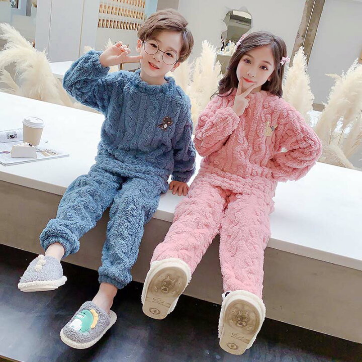楽天市場 キッズ パジャマ 女の子 男の子 秋冬 フランネルパジャマ セットアップ 子供パジャマ ルームウェア 上下セット 厚手 暖かい 長袖 もこもこ 部屋着 かわいい ユニセックス おしゃれ 寝巻き ナイトウェア3色 110 1 130 140 150 160 Gbb2号店