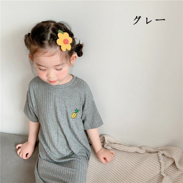 楽天市場 ネグリジェ 子供パジャマ 半袖 夏 女の子 ルームウェア ワンピース 刺繍 キッズ パジャマ ワンピース ベビー 部屋着 かわいい ゆったり おしゃれ 可愛い 寝巻き ナイトウェア 子供服 グレー スイカが赤い イエロー グリーン 80 90 100 110 1 130 140