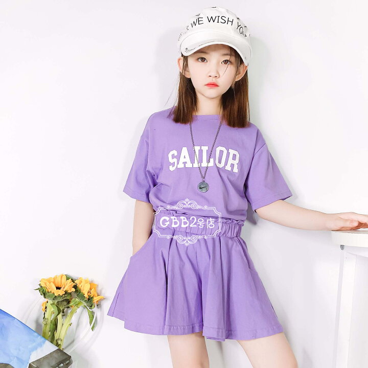 楽天市場】韓国子供服 セットアップ 女の子 夏 tシャツ 半ズボン 