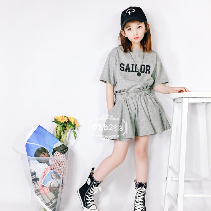 楽天市場】韓国子供服 セットアップ 女の子 夏 tシャツ 半ズボン 