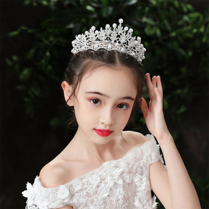 楽天市場 髪飾り ティアラ リーフ柄 子供 発表会 子供ドレス 七五三 ウエディング ヘアアクセサリー キッズ 子供用小物 キッズ 女の子 ガールズ パール付き フォーマル 子供ヘッドドレス 結婚式 花嫁 発表会 パーティー 成人式 シルバー Gbb2号店