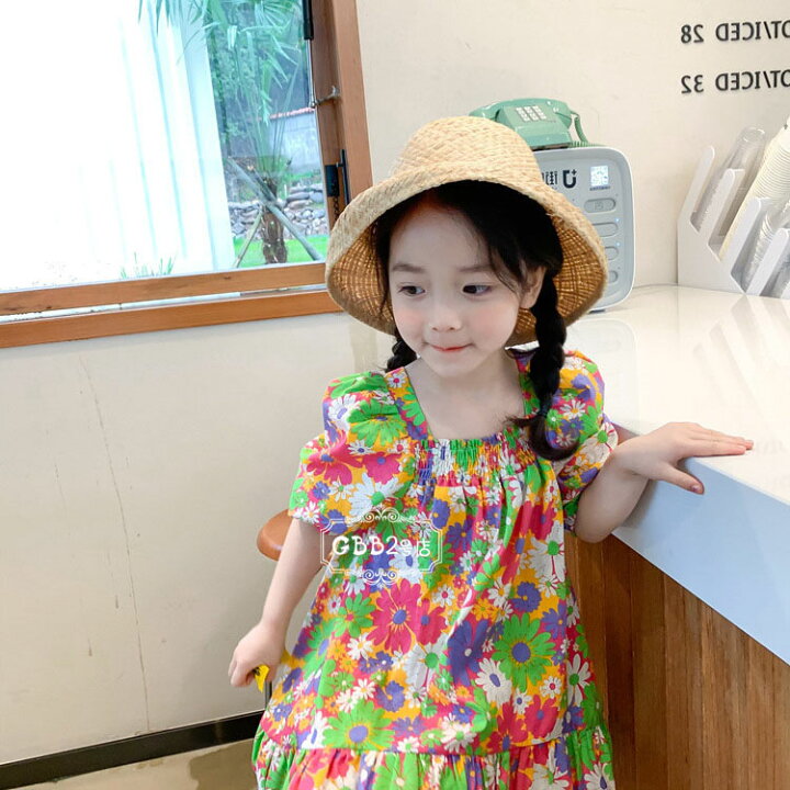 楽天市場 韓国子供服 ワンピース 夏 子供ドレス 花柄 半袖 プリント 女の子 リゾート おしゃれ 子ども服 ビーチ カジュアル 女児 ベビー 人気 可愛い ジュニア服 卒園式 入学式 パーティ 90 100 110 1 130 Gbb2号店