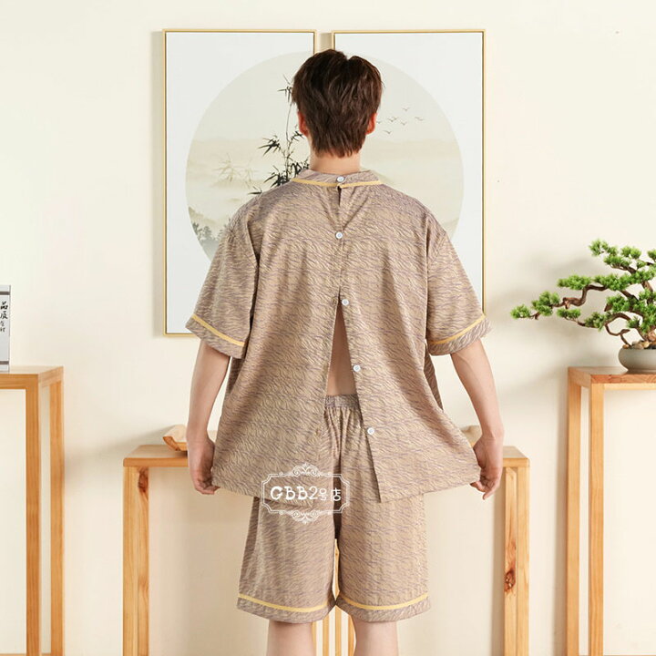 楽天市場】サウナ服 バスローブ ルームウェア ペア カップル 半袖 