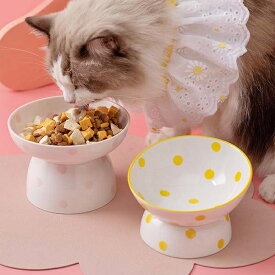 猫 犬 フードボウル 傾斜 陶器 水入れ 斜め 食器 食べやすい 高さ 水飲み セラミック ペット食器 おしゃれ ペット用 餌入れ エサ入れ えさ 台 ボウル お皿 ご飯皿 水分補給 ネコ 小型犬 可愛い 雑貨 ボウル ねこ 負担軽減 犬猫 犬用 送料無料