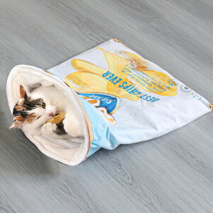 菓子袋 ペットベッド かわいい パッケージ 食べ物 小型 中型 犬 猫 ペットハウス ポテトチップ ビスケット ポップコーン ペットハウス ペット寝袋 寝床 ポテチ袋 ポテチ 犬 猫 冬 中型犬 ドッ