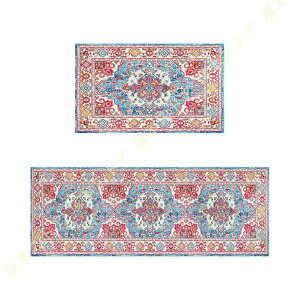 玄関マット 泥落としマット 開運 風水 屋内 ドアマット 滑り止め付き 花の模様 かわいい ペルシャ風 キッチンマット 洗える 吸水 夏用 抗菌 耐久性 耐摩耗性