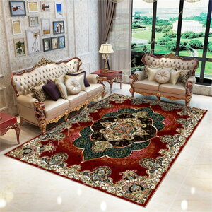 カーペット ペルシャ絨毯風 夏用 おしゃれ 1畳 洗える ラグ 長方形 耐磨耗性 すべり止め 低反発 防音 室内用 こたつ ラグマット 2畳 オールシーズン適用