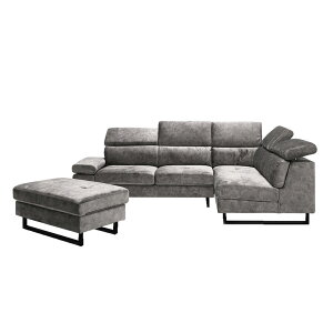 ソファ コーナーソファ ソファー カウチソファ 傷に強い 新素材 ハイバック L字 カウチソファ 北欧 おしゃれ 3人掛け 4人掛け カウチ スムーステック生地 当店オリジナル ヘッドリクライニン