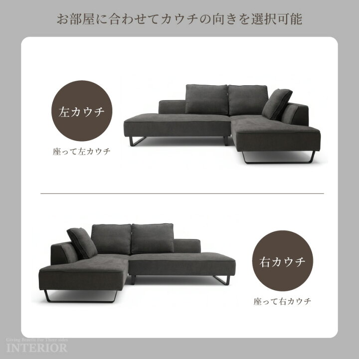 楽天市場】コーナーソファー コンパクト ソファー l字 3人掛け 4人掛け 