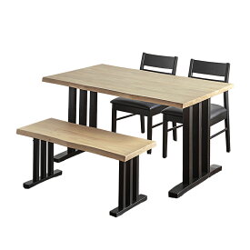 ダイニングテーブルセット ダイニングセット 140 4人用 ダイニング テーブルセット 4人掛け 北欧 食卓セット おしゃれ 幅140 140cm 4点セット ダイニングテーブル 和モダン 4人用 ベンチ 和風 無垢材 天然木 【送料無料】 GB-INTE-0235