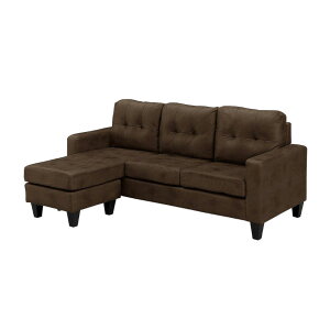 ソファー カウチソファ 2人掛け ソファ 3人掛け おしゃれ 幅185 コーナーソファ l字 スツール付き スツール ベージュ キャメル ブラウン グレー 左右カウチ レザーファブリック 幅広 【ポイン