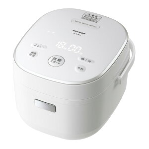 シャープ KS-CF05E-W ジャー炊飯器 取っ手つき3mm厚釜 マイコン 3合炊き ホワイト